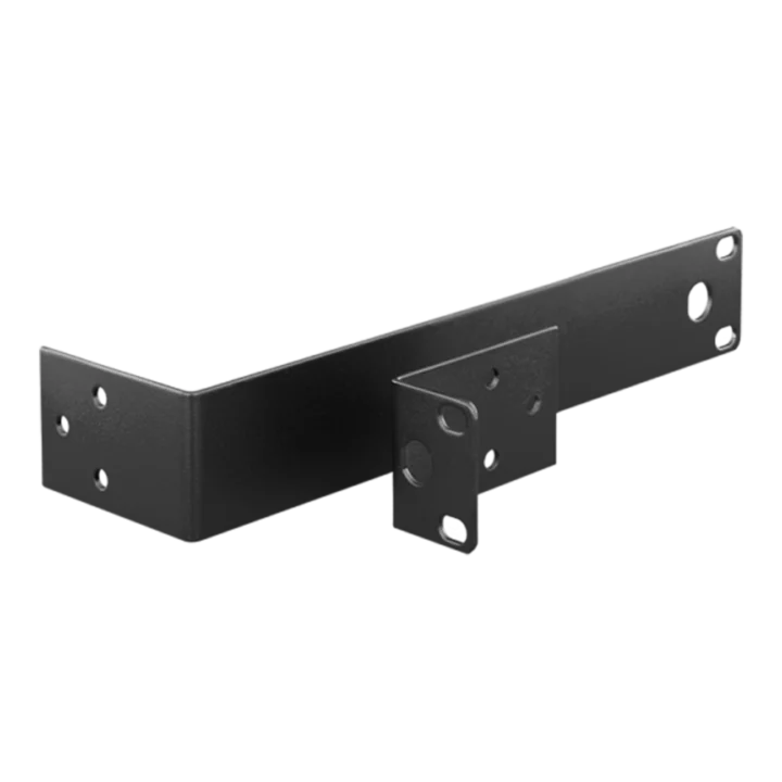 AUD wireless microphone metal rackmount rear panel showing connections and mounting hardware
