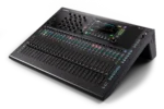 Allen & Heath Qu-6 digital mixer with faders, touchscreen display, and control surface