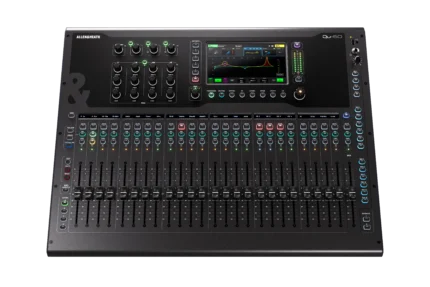 Allen & Heath Qu-6D digital mixer with Dante networking ports and rear panel connections