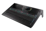 Allen & Heath Qu-7 digital mixer with faders, touchscreen display, and control surface