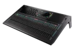 Allen & Heath Qu-7 digital mixer with faders, touchscreen display, and control surface