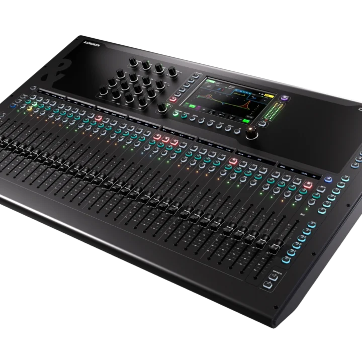 Allen & Heath Qu-7D digital mixer with Dante networking front control panel
