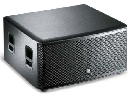 FBT ARCHON 215S powered subwoofer rear panel showing XLR inputs, amplifier controls, and specifications