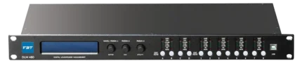 FBT DLM-480 4-in 8-out digital loudspeaker management processor with front panel controls and display
