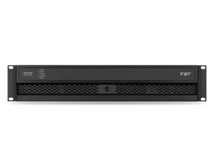 FBT MDA 4500 4-channel 500W DSP amplifier rear panel connections and cooling vents