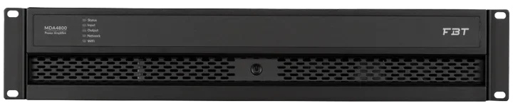 FBT MDA 4800 professional 4-channel DSP amplifier with front panel controls and display
