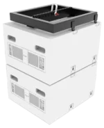 FBT MITUS 12 inch subwoofer with integrated flybar rigging frame front view