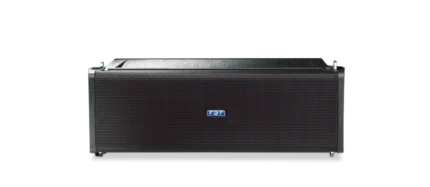 FBT MITUS 206LA compact 2x6 inch active powered line array module showing side profile and connectivity