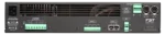FBT MIURA 4004I 4-channel power amplifier rear panel showing XLR inputs, speaker outputs, and DSP controls
