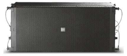 FBT MUSE 210L dual 10-inch passive line array module showing side profile and rigging points