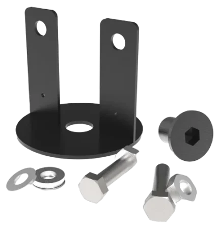 FBT MUSE J-Bar lower frame mounting bracket accessory showing connection points and structural design