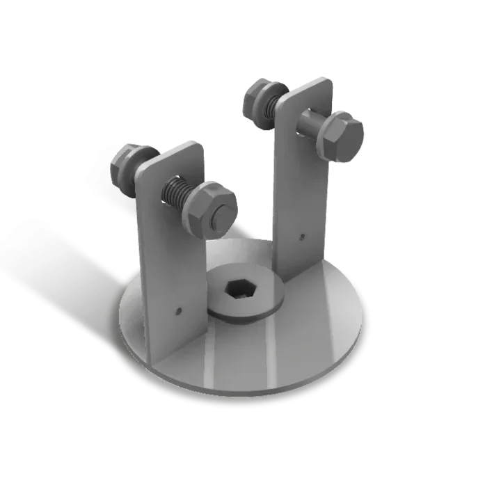 FBT MUSE J-Bar lower frame accessory mounting bracket front view