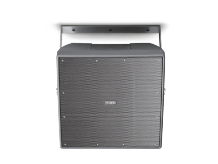 FBT SHADOW 112CT 1x12 inch coaxial install speaker shown at angle with transformer mounted