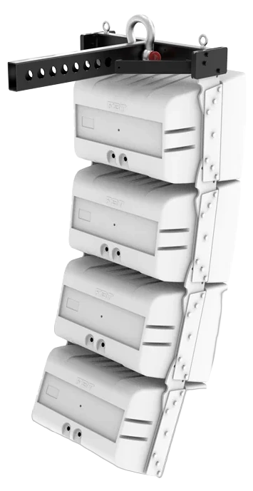 FBT SHADOW 142 flybar rigging hardware with metal construction and mounting points