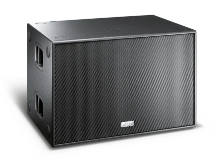 FBT SUBLINE 218SA dual 18-inch active powered subwoofer rear panel connections and controls detail