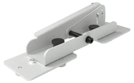 FBT Vertus 1000 column speaker J-bar rigging bracket detail showing mounting hardware