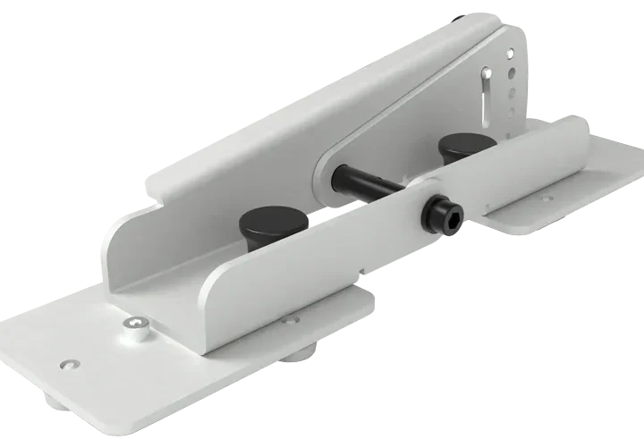 FBT Vertus 1000 column speaker J-bar rigging bracket detail showing mounting hardware