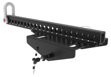 FBT Vertus CLA 406.2 flybar rigging hardware showing mounting bracket and connection points