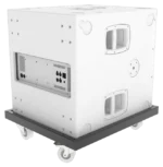 FBT Vertus HA 118 subwoofer with T-bar yoke mounting bracket front view