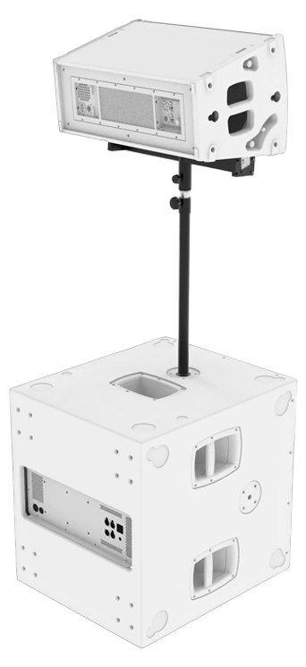 FBT VHA-S 406 Vertus HA speaker stand accessory front view with mounting hardware