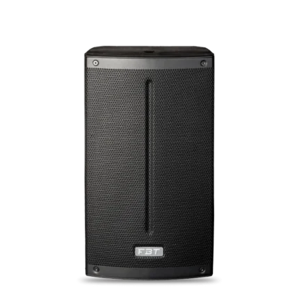 FBT X-Lite 110 passive portable PA loudspeaker shown from side angle displaying compact cabinet design