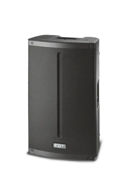 FBT X-Lite 112 passive portable PA loudspeaker showing speaker cone and driver detail