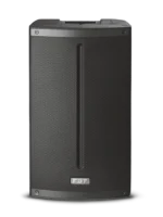 FBT X-Lite 115 passive portable PA loudspeaker with 15-inch woofer shown from side angle