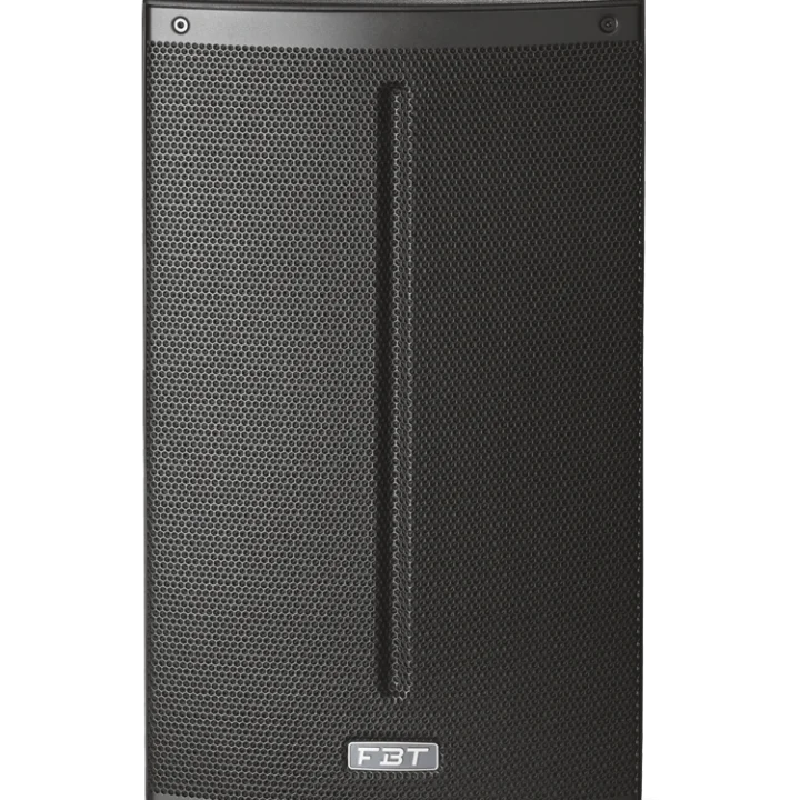FBT X-Lite 115 passive portable PA loudspeaker with 15-inch woofer shown from side angle