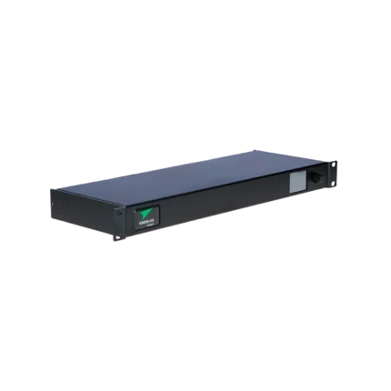 Green-GO Bridge X digital audio interface showing rear panel XLR connections and I/O ports