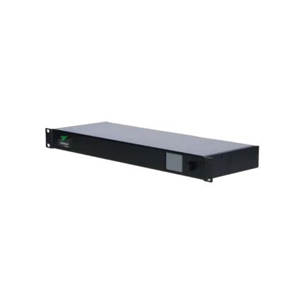 Green-GO Dante X digital intercom system with front panel controls and display screen