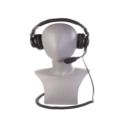 Green-GO GGO digital headset with boom microphone and control interface for professional communications
