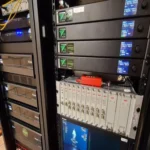 Green-GO Multichannel X intercom system in professional studio production environment with multiple headsets