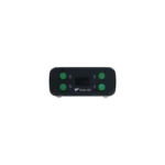 Green-GO Slim Radio X compact wireless intercom transceiver with illuminated display and control buttons