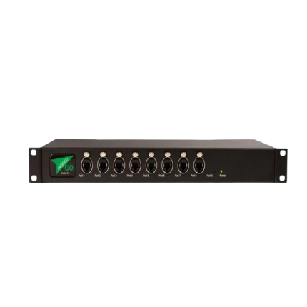 Green-GO Switch 8.1 intercom system highlighting digital switching and connectivity features