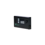 Green-GO Wallpanel X digital intercom system with illuminated buttons and display screen front view