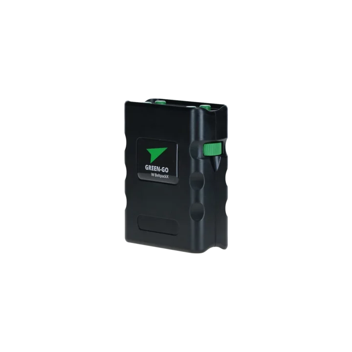 Green-GO Wireless Beltpack X professional wireless intercom beltpack front display