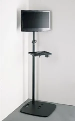 K&M mounting adapter for 35mm tubes black dimensional diagram specifications