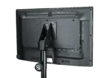 K&M mounting adapter for 35mm tubes black rear panel view showing attachment points