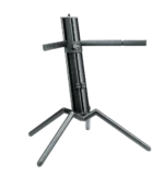 K&M Baby Spider Pro black anodized keyboard stand with adjustable legs and secure mounting base