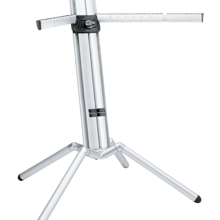 K&M Baby Spider Pro keyboard stand with anodized aluminum construction and adjustable legs