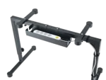 K&M cable organizer black side profile showing cable management clips and mounting bracket