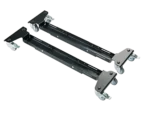 K&M caster set for music stands dimensional specifications and measurements diagram