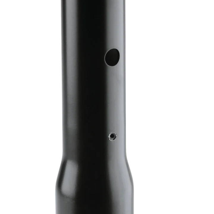 K&M black connection sleeve cable connector component front view