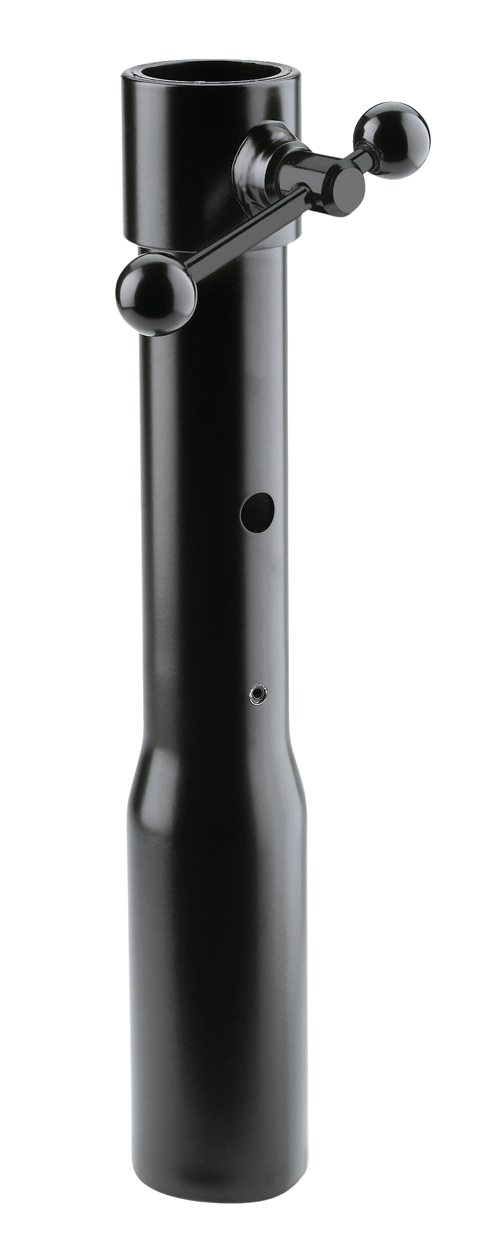 K&M Connection Sleeve Black Cable Connector K&M black connection sleeve cable connector component front view