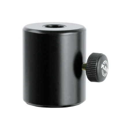 K-M counter weight black metal professional audio equipment accessory front view