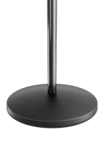 K&M Elegance One Hand Adjustable microphone stand dimensional diagram showing height and adjustment specifications