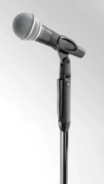 K&M Elegance One Hand adjustable microphone stand dimensional diagram specifications