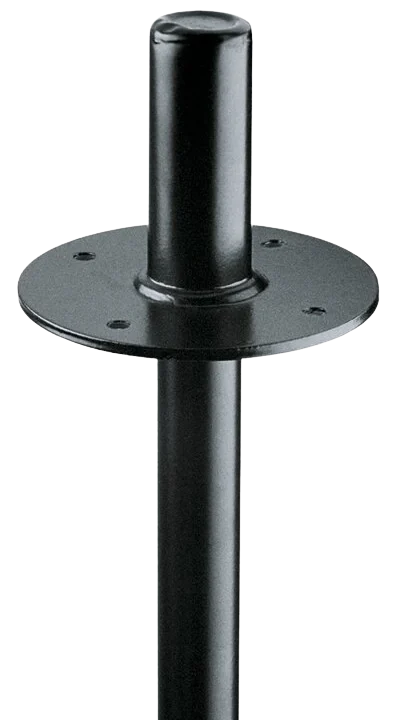 K&M flange adaptor black metal mounting bracket professional audio equipment