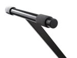 K&M black keyboard stand supporting digital piano in professional studio environment