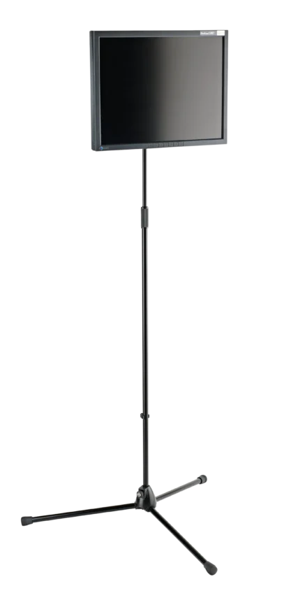 K&M black LCD TFT screen adapter mounting bracket with adjustment features